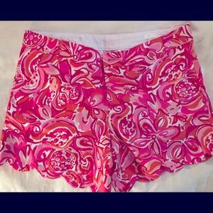 Lily Pulitzer Scalloped shorts.